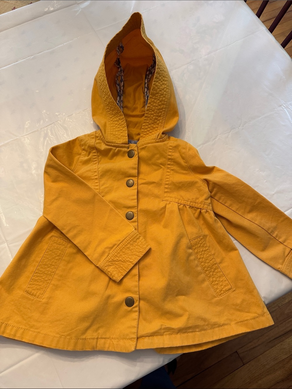 Rachel Zoe Girls' Mustard Yellow Hooded Jacket